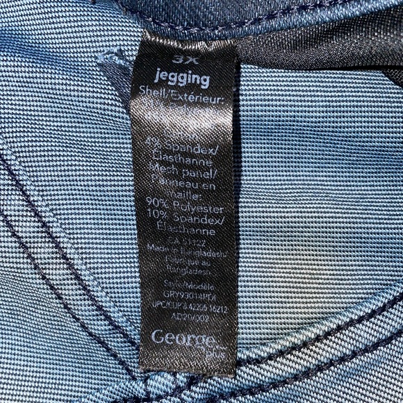George 3xl Jeggings leggings tights blue in color - Picture 9 of 10
